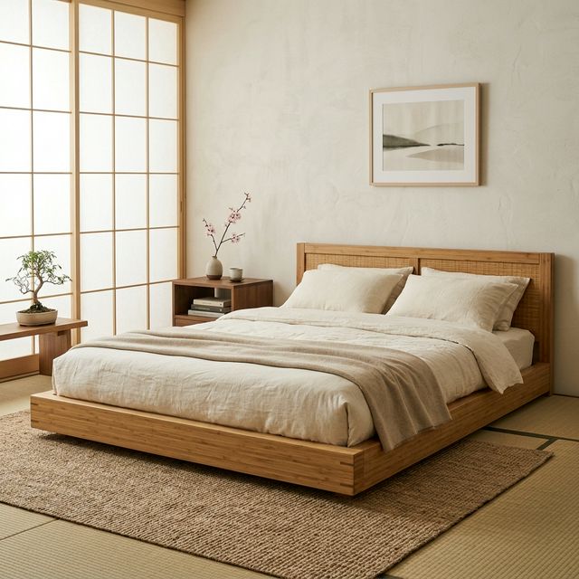Zen Bamboo Platform Bed